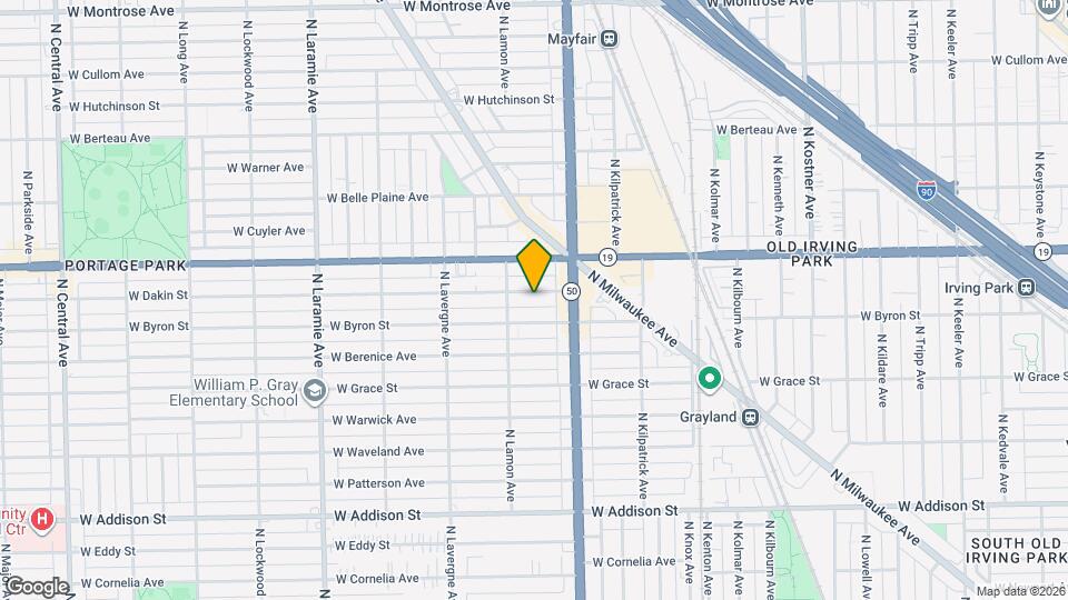 4839 W Dakin St, Unit 1 West Map and Location Details