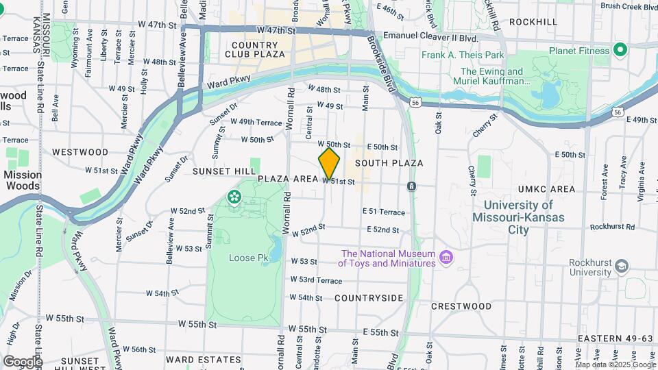 5101 Wyandotte St Map and Location Details