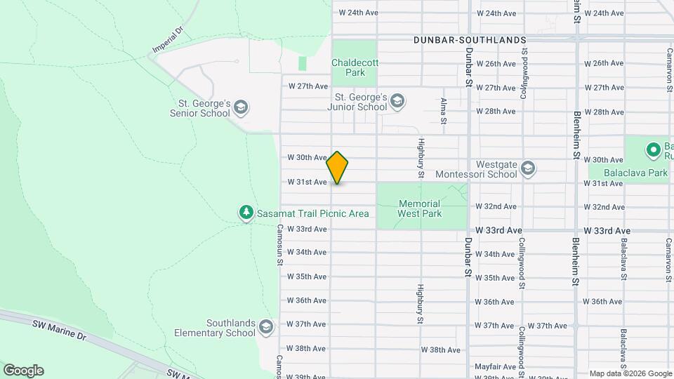 3988 W 31st Ave Map and Location Details
