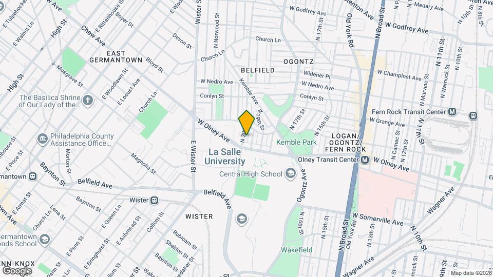 5625 N 20th St Map and Location Details