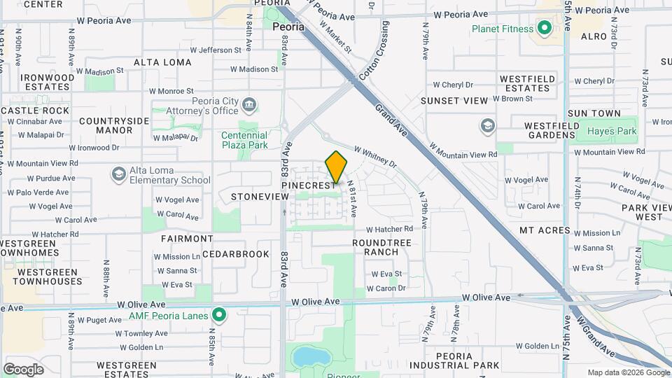 8145 W Palo Verde Ave Map and Location Details