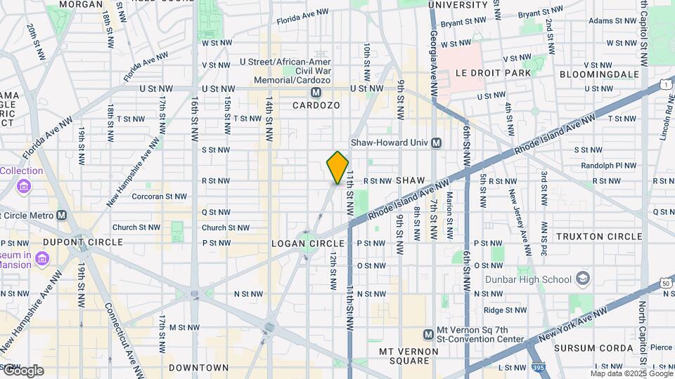 1633 Vermont Ave NW Map and Location Details