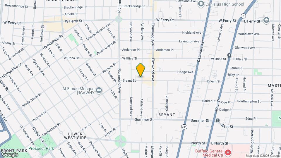 319 Bryant St Map and Location Details