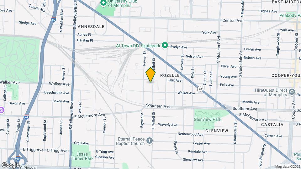 997 S Willett St Map and Location Details