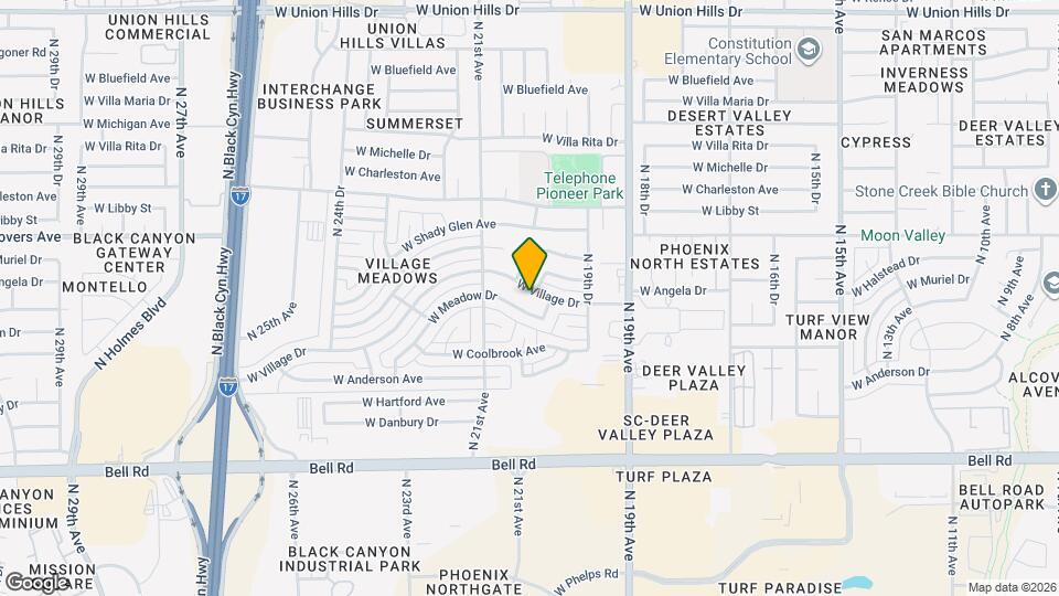2017 W Village Dr Mapa y Detalles de la Ubicación