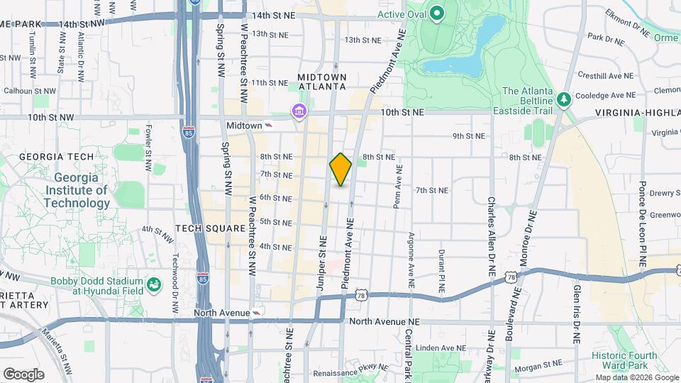 850 Piedmont ave, Unit 3314 Map and Location Details