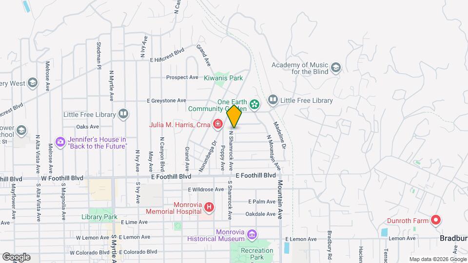 240 N Shamrock Ave, Unit 1 Map and Location Details