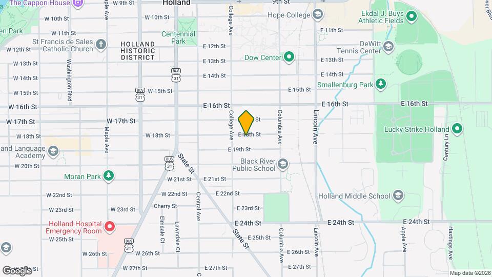 88 E 18th St Map and Location Details