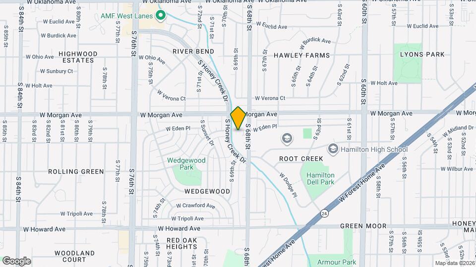6823 W Wedgewood Dr Map and Location Details