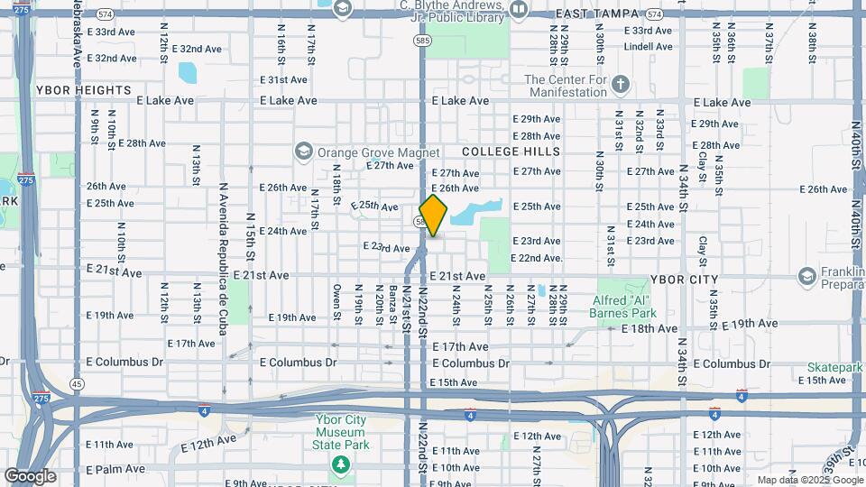 2203 E 23rd Ave Map and Location Details