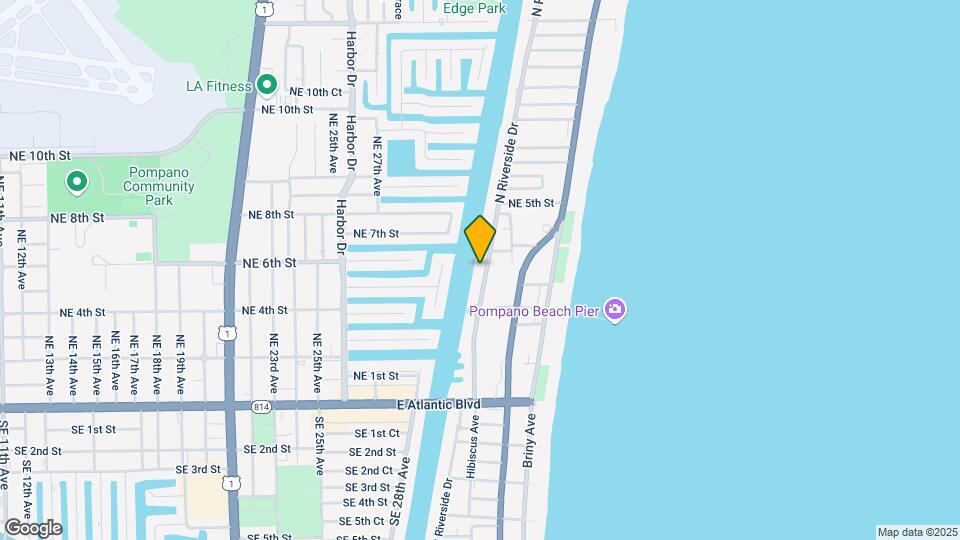 303 N Riverside Dr Map and Location Details