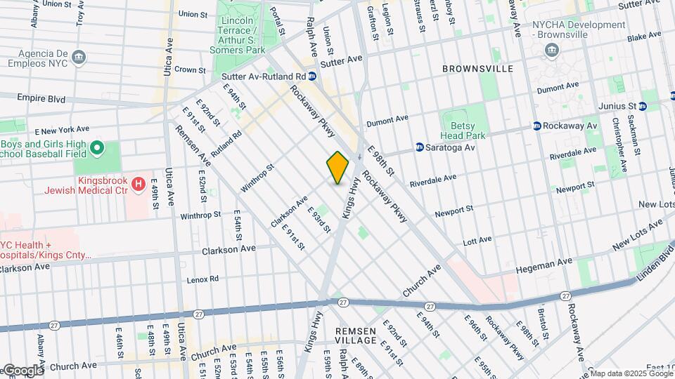 285 E 95th St Map and Location Details