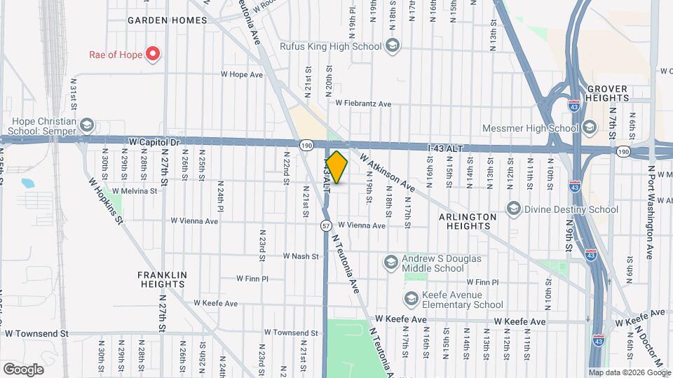 1975 W Melvina St Map and Location Details