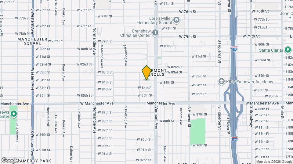 1030 W 84th St Mapa y Detalles de la Ubicación