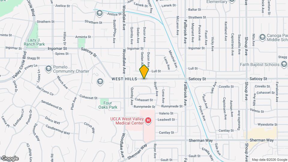23046 Saticoy St, Unit 23046.5 Map and Location Details