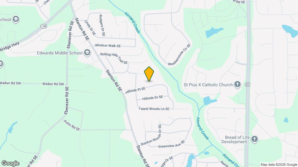 1418 Hillside Pl SE Map and Location Details