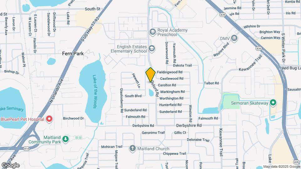1435 Oxford Rd Map and Location Details