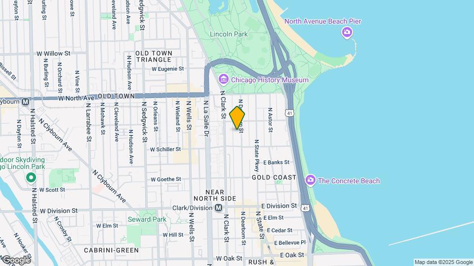 1438 N Dearborn Map and Location Details