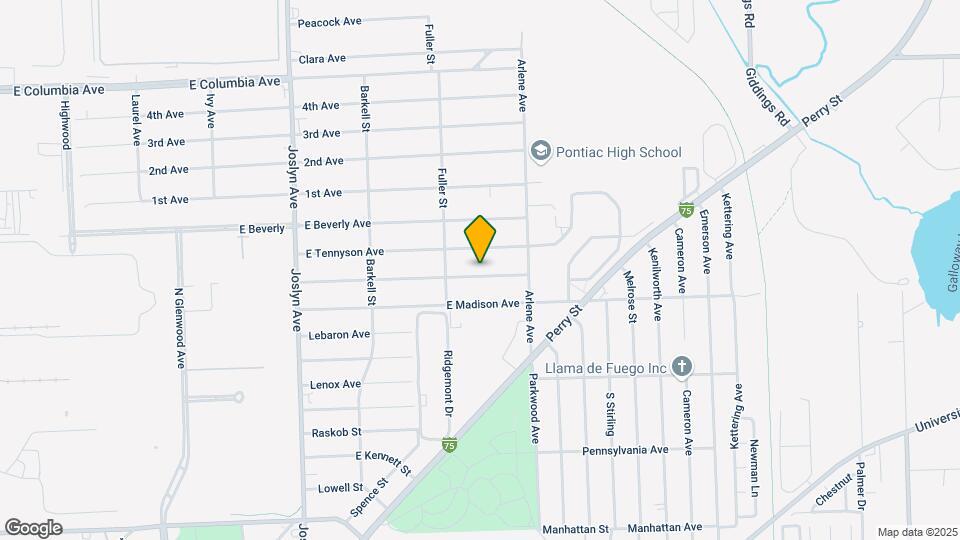 747 E Mansfield Ave Map and Location Details