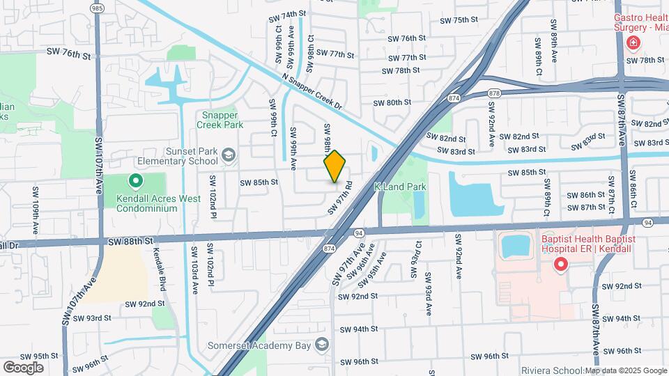 9771 SW 85th Terrace Map and Location Details