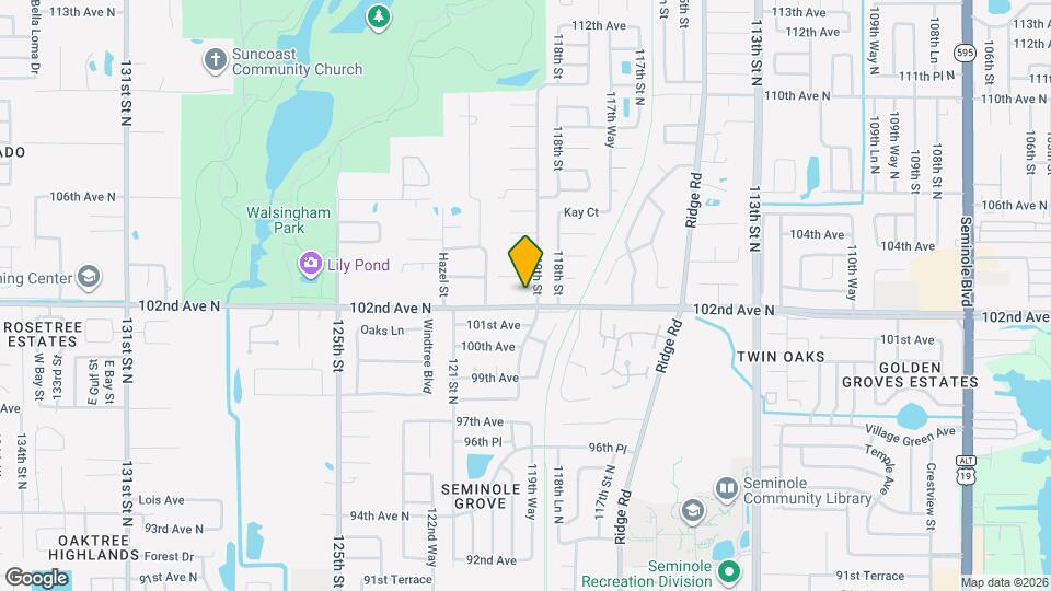 11955 102nd Ave N Mapa y Detalles de la Ubicación