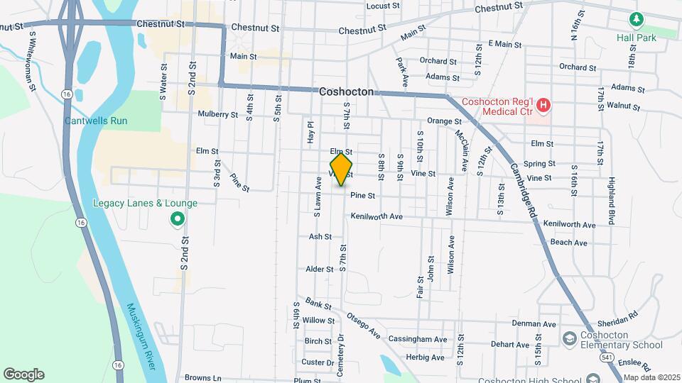 631 S 7th St Map and Location Details