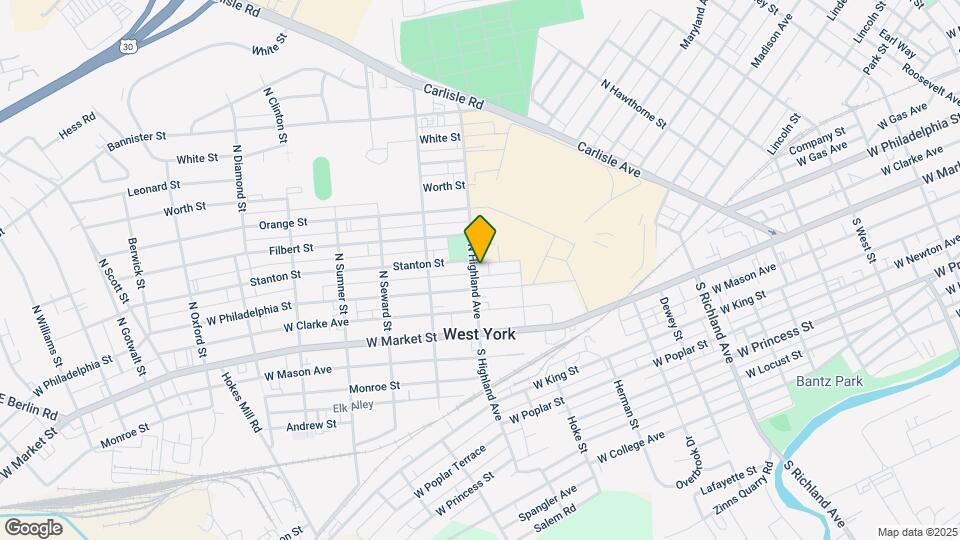 107 N Highland Ave Mapa y Detalles de la Ubicación