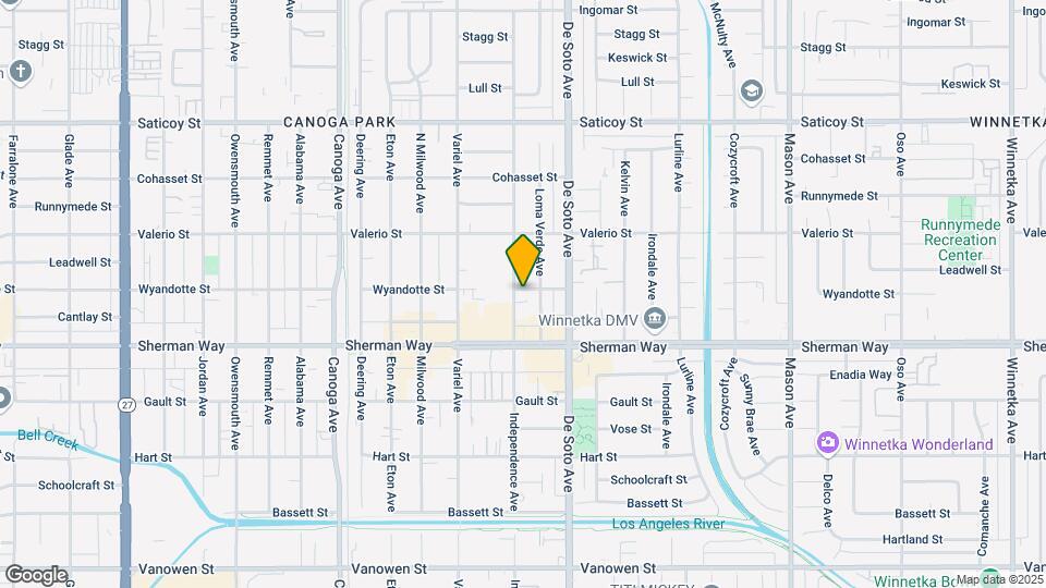 7254 Independence Ave Map and Location Details