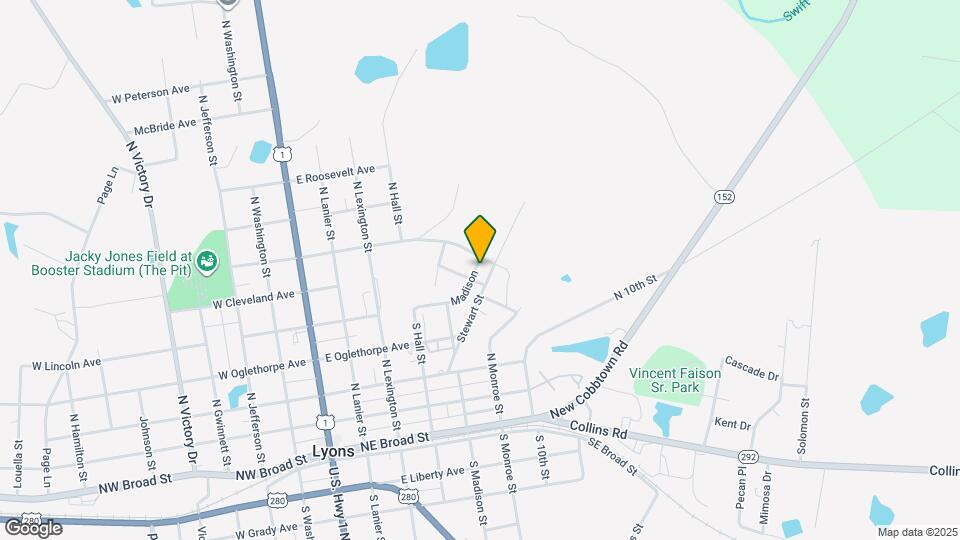 416 N Madison St Map and Location Details