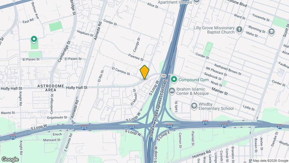 3126 Holly Hall St Map and Location Details