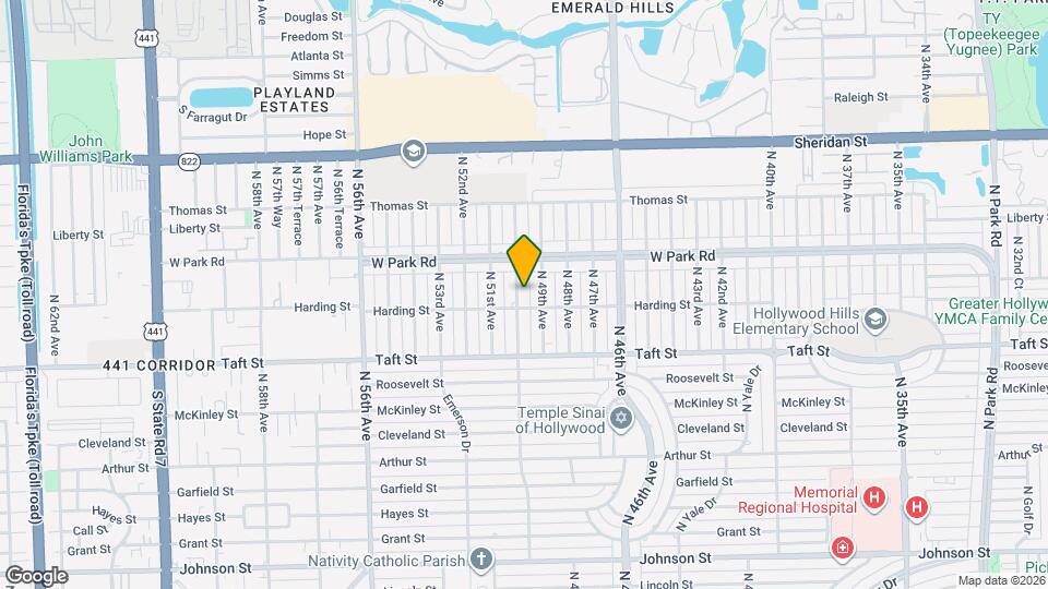 1921 N 50th Ave Map and Location Details