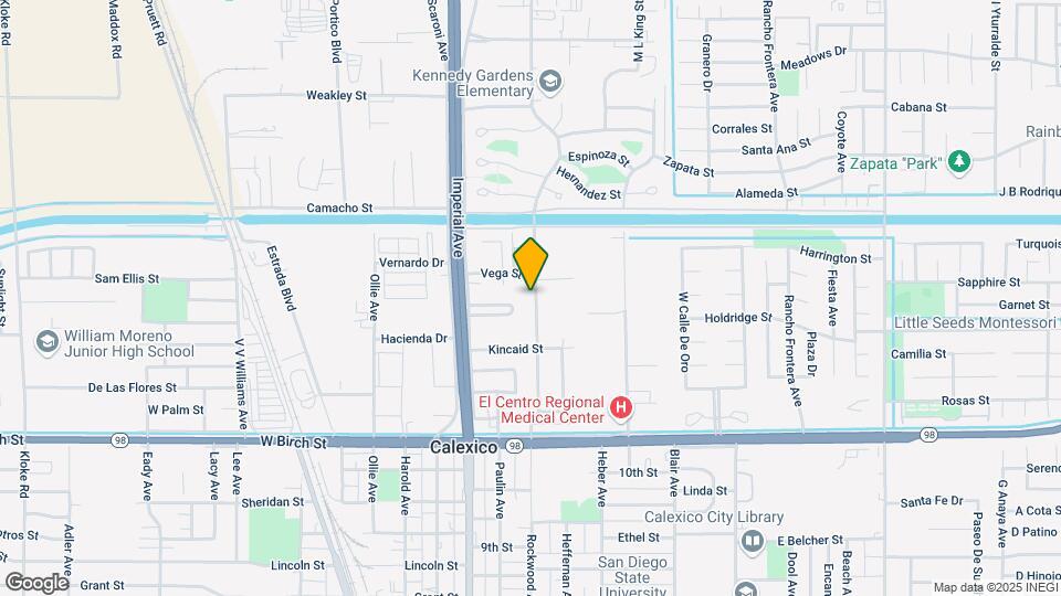 1625 Rockwood Ave Map and Location Details