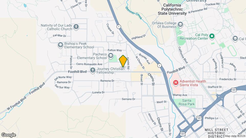 650 E Foothill Blvd Map and Location Details