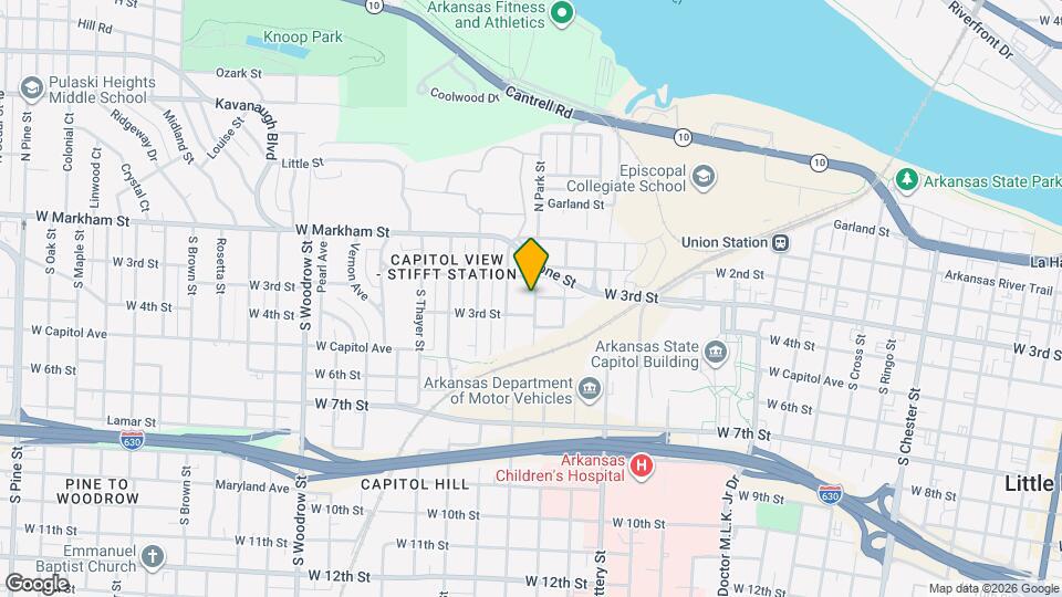 214 S Park St Map and Location Details