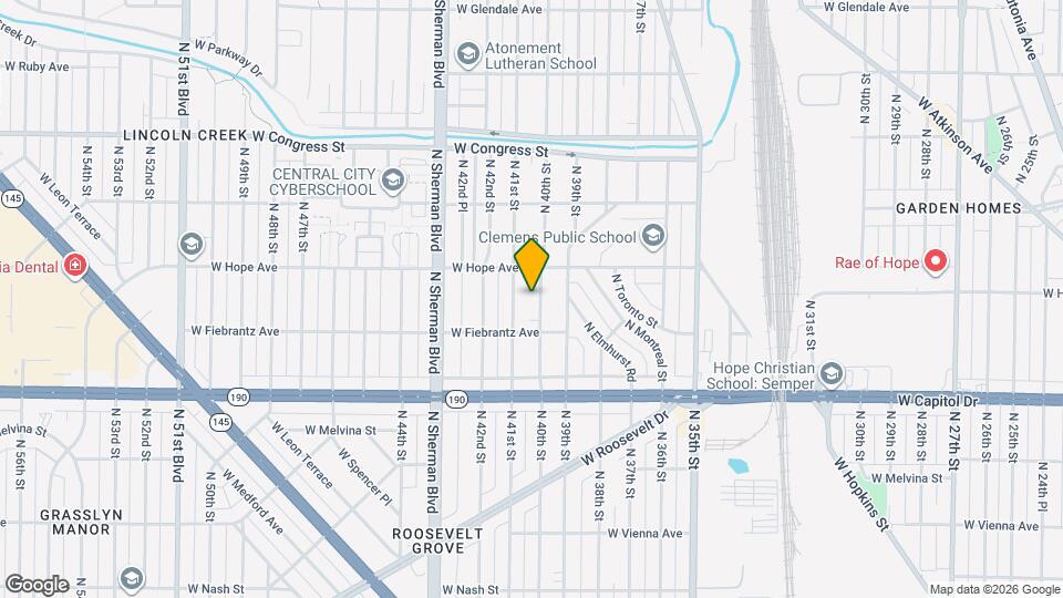 4143 N 40th St Map and Location Details