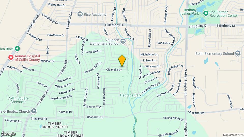 825 Clearlake Dr Map and Location Details