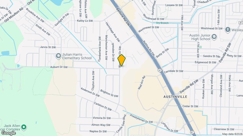 2221 Westmead Dr SW Map and Location Details