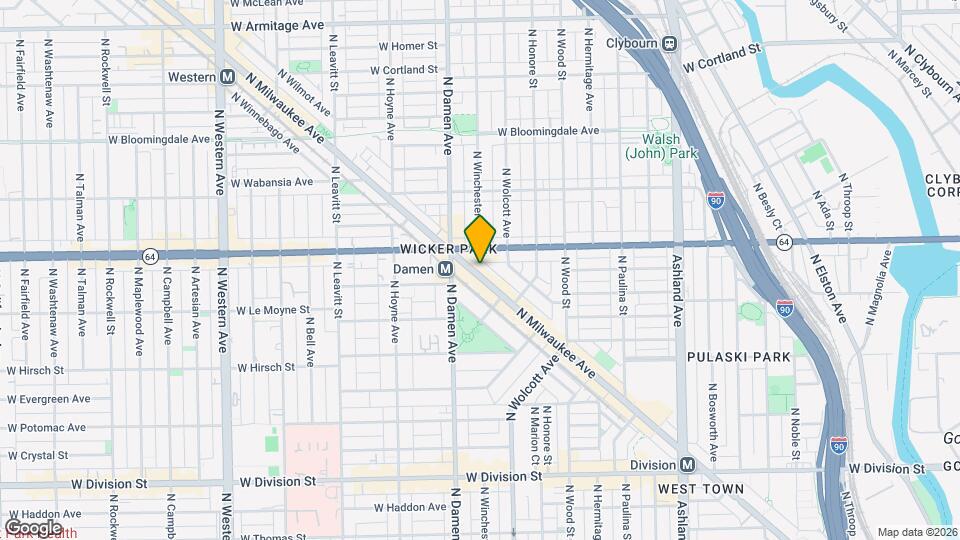1549 N Milwaukee Ave, Unit 2N Mapa y Detalles de la Ubicación