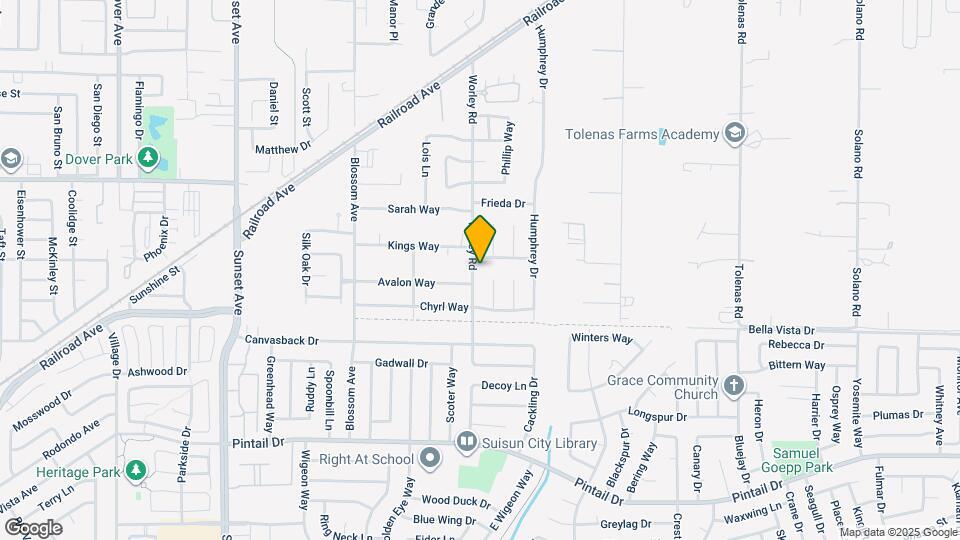 1111 Worley Rd Map and Location Details