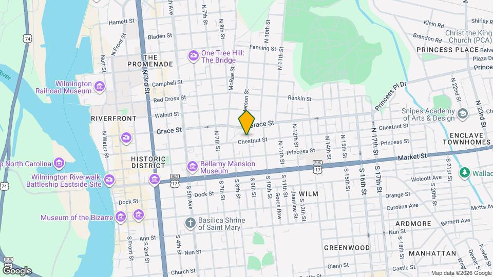 819 Chestnut St Map and Location Details