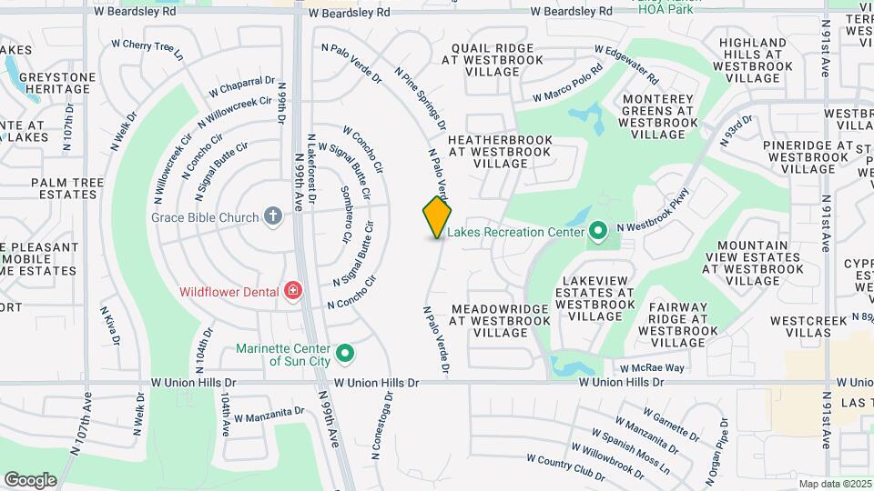 19034 N Palo Verde Dr Map and Location Details