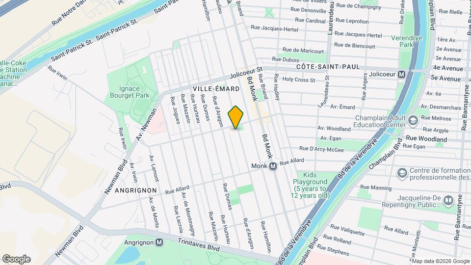 6525 Hamilton Rue Map and Location Details