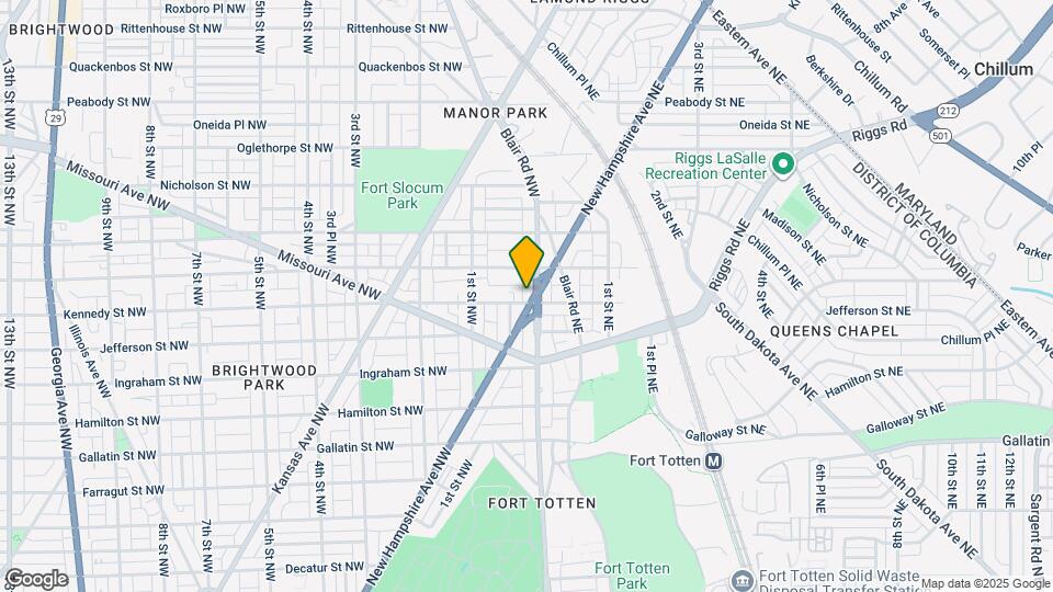 5500 New Hampshire Ave NW, Unit Dajuan- Emily Map and Location Details