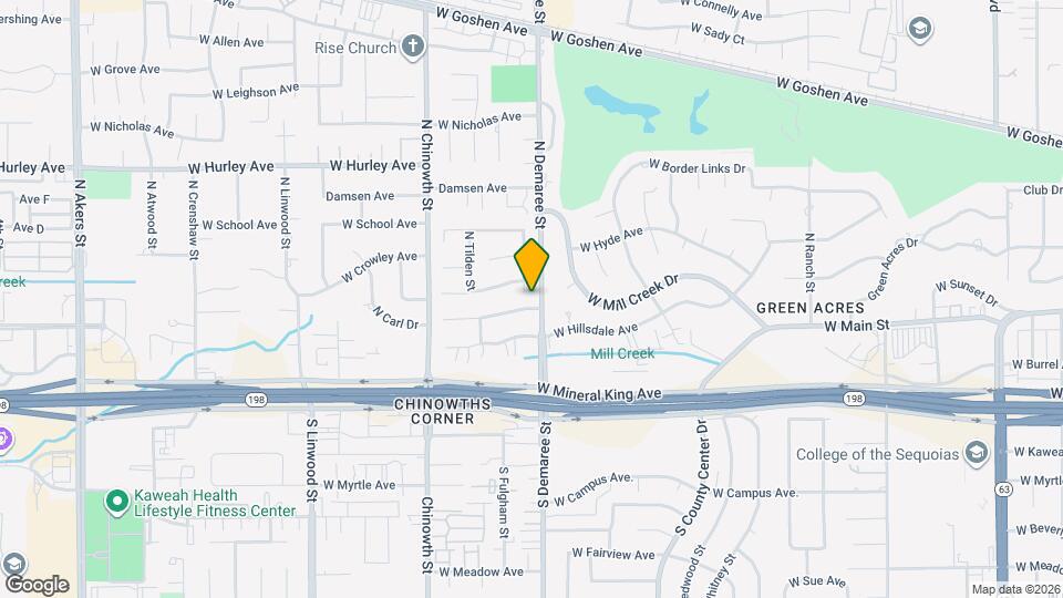 3714 W Woodside Ave Map and Location Details