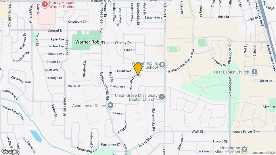 1211 Laura Ave Map and Location Details