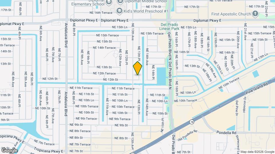 1206 NE 13th Pl Mapa y Detalles de la Ubicación