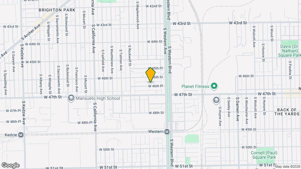 2452 W 46th Pl, Unit 2 Mapa y Detalles de la Ubicación