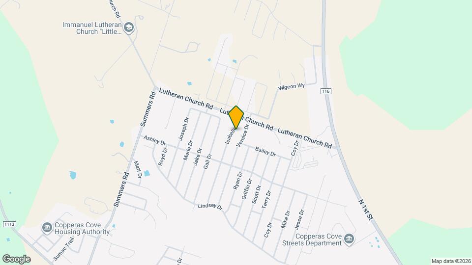 2508 Isabelle Dr Map and Location Details