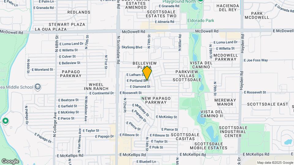 7337 E Portland St Map and Location Details