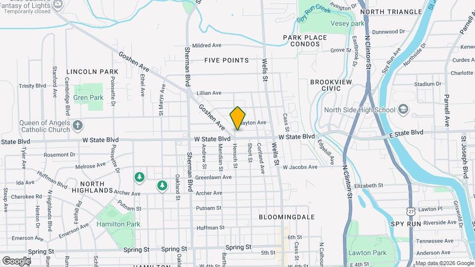 628 W State Blvd Map and Location Details
